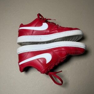 NIKE COURT VISION LOW MENS SNEAKER CD5463-600 GYM RED/WHITE LIFESTYLE SHOE